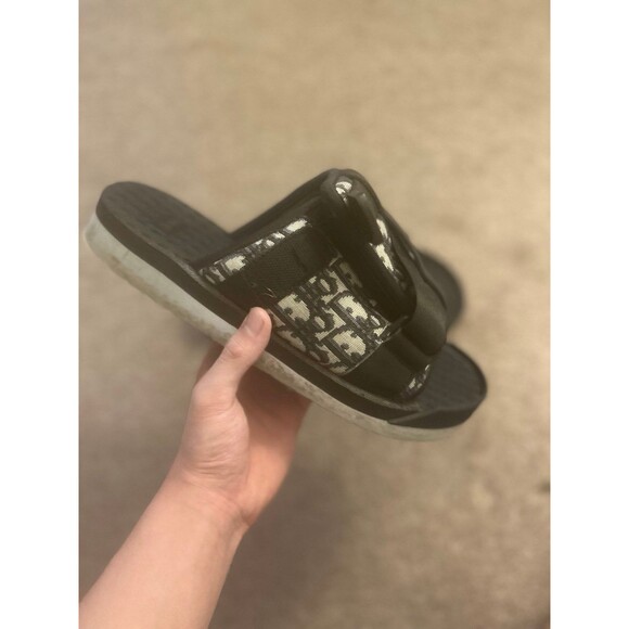 Dior alpha slides black size 9